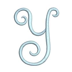 script quick stitch machine embroidery - Classic Script Y for patchwork quilt blocks