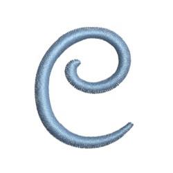 Executive Blue C - 4x4 executive quick stitch embroidery design for cute baby onesies
