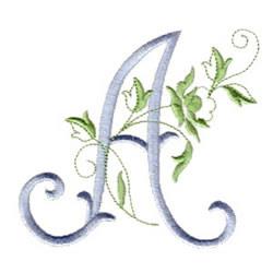 beginner-friendly rose machine embroidery pattern - Rose Script A for reusable tote bags