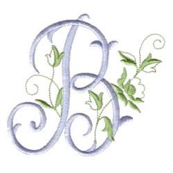 rose beginner-friendly machine embroidery - Rose Script B for patchwork quilt blocks