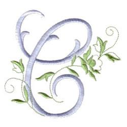 Rose Script C - 5x7 rose beginner-friendly embroidery design for cute baby onesies