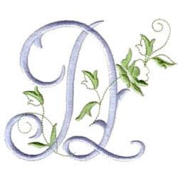 beginner-friendly rose machine embroidery pattern - Rose Script D for decorative pillow covers