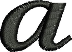 quick stitch case machine embroidery pattern - Lower Case a for decorative pillow covers
