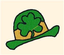 leaf beginner-friendly machine embroidery - Leprechaun Hat for decorative pillow covers