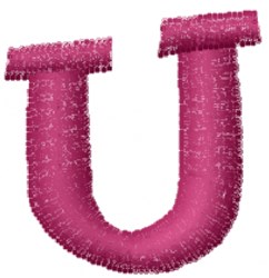 lowercase quick stitch machine embroidery - Dot Lowercase u for decorative pillow covers