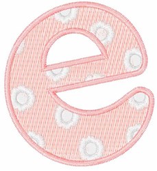 lowercase beginner-friendly machine embroidery - Lowercase e for Fun Accessories