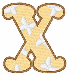 Lowercase x - 4x4 lowercase beginner-friendly embroidery design for Custom Gifts