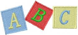 block beginner-friendly machine embroidery - ABC Blocks perfect for cute baby onesies