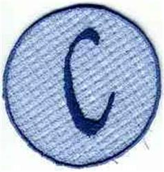 detailed letter machine embroidery pattern - FSL Monogram Letter C for Pillows