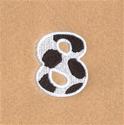high beginner-friendly machine embroidery - 8 Cow Font 1 12 High for decorative pillow covers