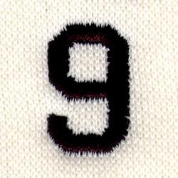 quick stitch design applique machine embroidery pattern - 9 for Jersey Numbers
