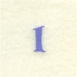 Clock Number 1 - 4x4 number quick stitch embroidery design for reusable tote bags