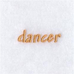 quick stitch christmas reindeer machine embroidery pattern - Dancer Text for reusable tote bags