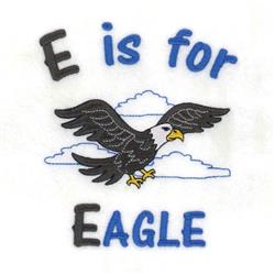 bird detailed machine embroidery - E For Eagle perfect for Nature-Themed Games