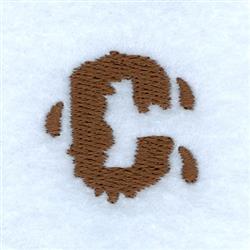 font quick stitch machine embroidery - Mud Font C perfect for decorative pillow covers