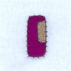 Patch I - 4x4 patch quick stitch machine embroidery design perfect for Baby Blankets