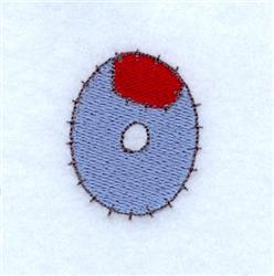 Patch O - 4x4 patch quick stitch machine embroidery design perfect for Baby Blankets