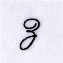quick stitch script machine embroidery pattern - Script Z for patchwork quilt blocks