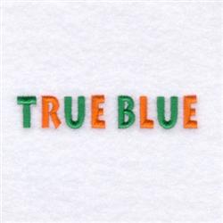 text quick stitch machine embroidery - True Blue Text for Kids Accessories