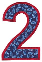 detailed butterfly applique machine embroidery pattern - Applique Number Two for Decorative Pillows