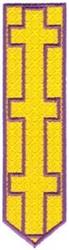 detailed cross machine embroidery pattern - Cross Banner perfect for kitchen aprons