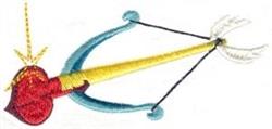 heart quick stitch machine embroidery - Cupids Arrow perfect for Scrapbooking