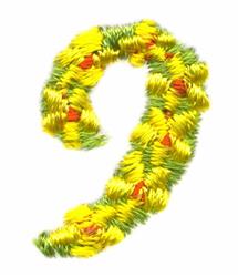 daisy quick stitch machine embroidery - Daisychain Number 9 perfect for kitchen aprons