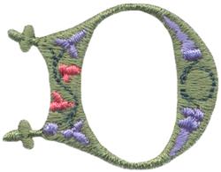 floral quick stitch machine digital embroidery - Floral D perfect for cute baby onesies