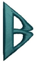 Monogram Alphabet - B - 4x4 alphabet quick stitch embroidery design for patchwork quilt blocks