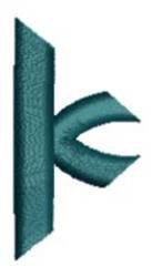 Monogram Alphabet - K - 4x4 alphabet quick stitch embroidery design for kitchen aprons
