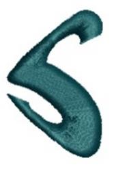 quick stitch alphabet machine embroidery pattern - Monogram Alphabet - S for kitchen aprons