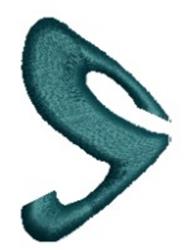 Monogram Alphabet - S - 4x4 alphabet quick stitch embroidery design for reusable tote bags