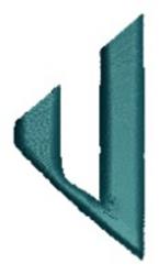 quick stitch alphabet machine embroidery pattern - Monogram Alphabet - V for kitchen tea towels