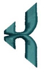 quick stitch alphabet machine embroidery pattern - Monogram Alphabet - X for decorative pillow covers