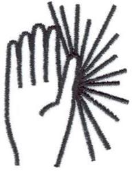 Mudra Symbol - 4x4 symbol quick stitch machine embroidery design for Church Banners