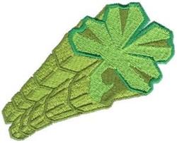 Shamrock - 5x7 leaf detailed machine embroidery design perfect for kitchen tea towels