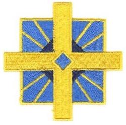 detailed cross machine embroidery pattern - Square Cross perfect for kitchen aprons