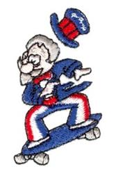 boardin beginner-friendly machine embroidery - Uncle Sam Boardin for decorative pillow covers