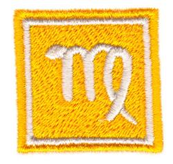 beginner-friendly virgo machine embroidery pattern - Virgo for decorative pillow covers