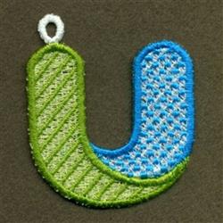 FSL Patchwork U - 4x4 patchwork beginner-friendly embroidery design for Kids Backpacks