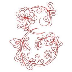 leaf redwork machine digital embroidery - Redwork E perfect for patchwork quilt blocks