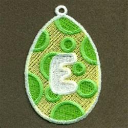 beginner-friendly easter egg machine embroidery pattern - FSL Egg E for Personalized Gifts