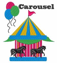 Carousel - 5x7 carousel detailed machine embroidery design for Kids Clothing
