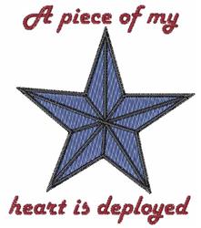 Heart is Deployed - 4x4 heart beginner-friendly embroidery design for kitchen tea towels