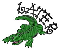gator beginner-friendly machine embroidery - Later Gator perfect for Backpacks