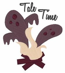 Tale Time - 4x4 ghost detailed machine embroidery design for decorative pillow covers