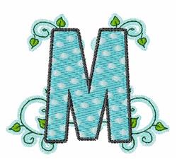 leaf detailed machine digital embroidery - Vine M perfect for decorative pillow covers