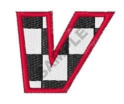 Checkered Letter V