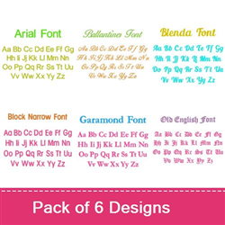 Six Fonts