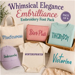 Font Pack - Mira Embroidery
